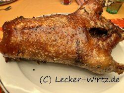 Gans aus dem Ofen