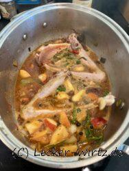 Sauce aus den Resten zubereiten