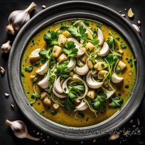 Vinaigrette à l’ail et coriandre