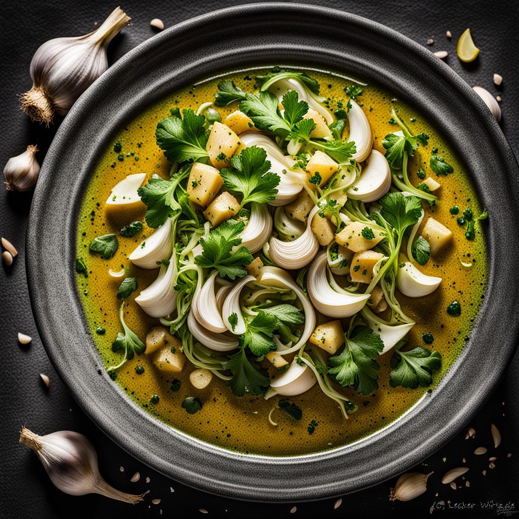 Vinaigrette à l’ail et coriandre