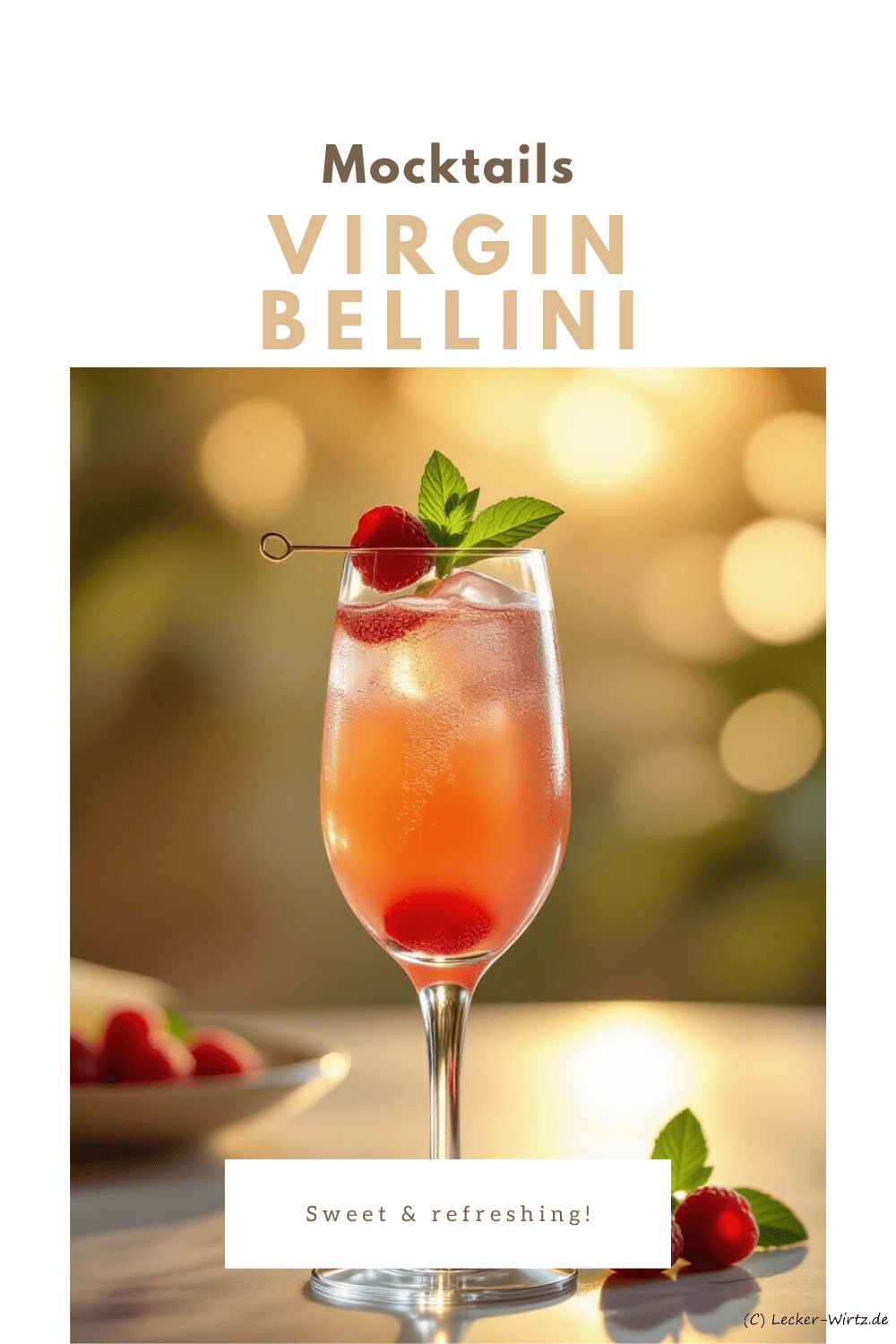 Virgin Bellini Mocktail