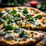 Flammkuchen mit Spinat und Ziegenkäse