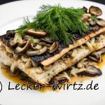 Forelle mit Pilzfüllung