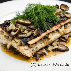 Forelle mit Pilzfüllung