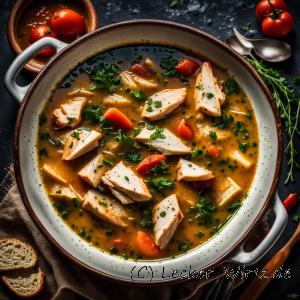 Rumänische Hühnersuppe - Ciorba radauteana