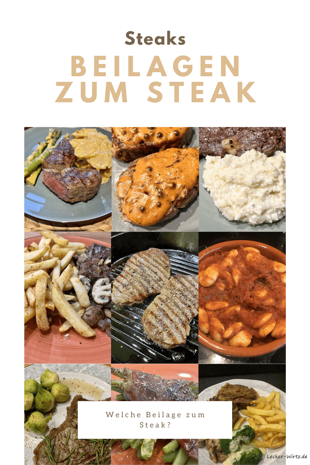 Beilagen zum Steak