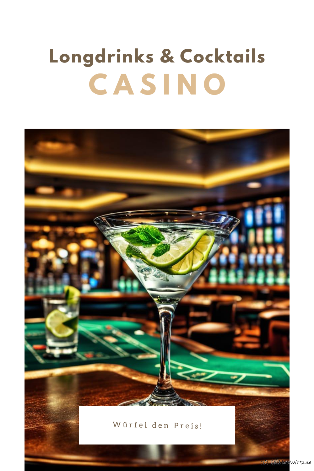Casino - Würfel den Preis