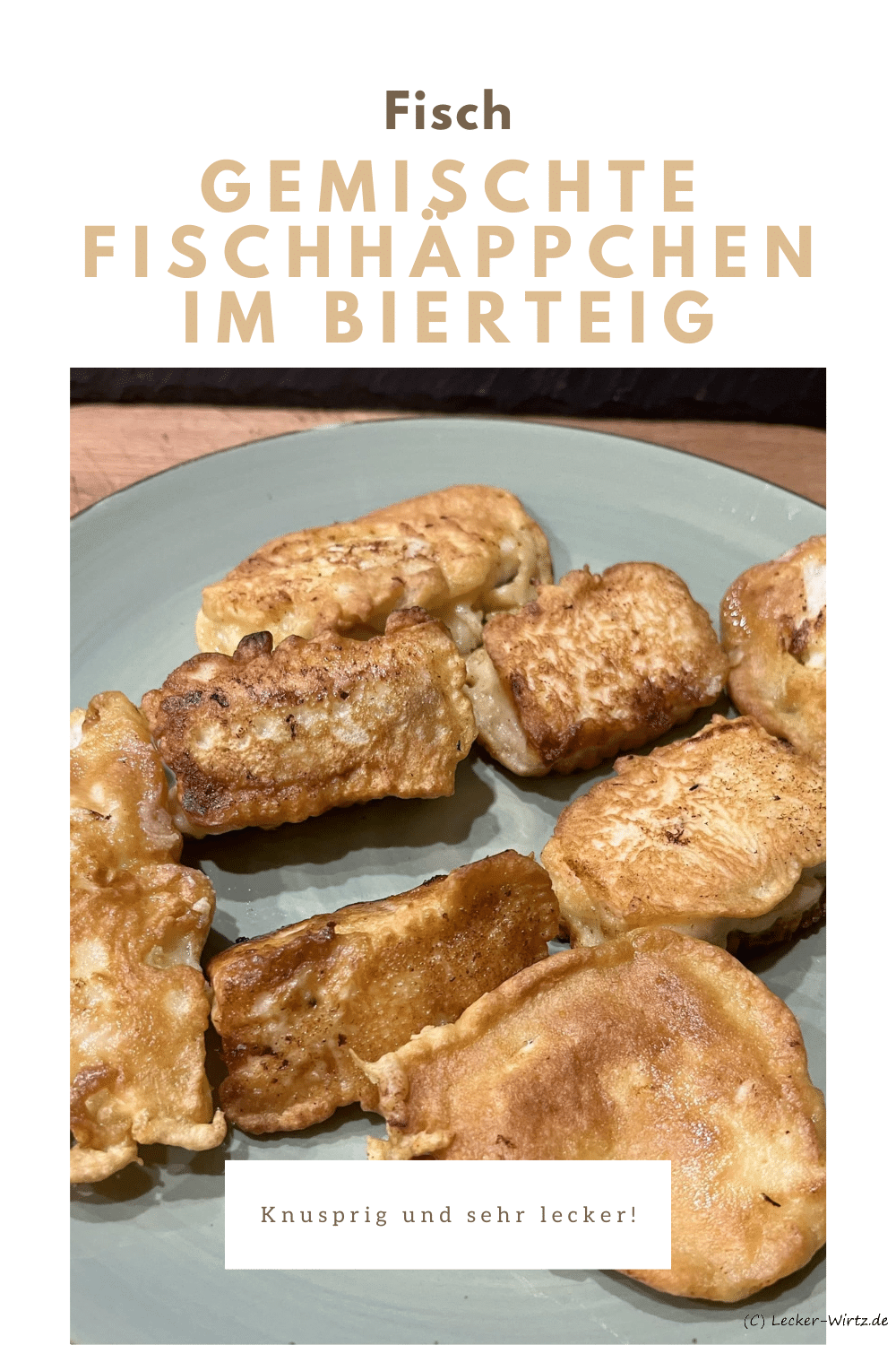 Gemischte Fischhäppchen im Bierteig