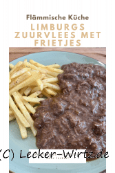 Limburgs zuurvlees met frietjes
