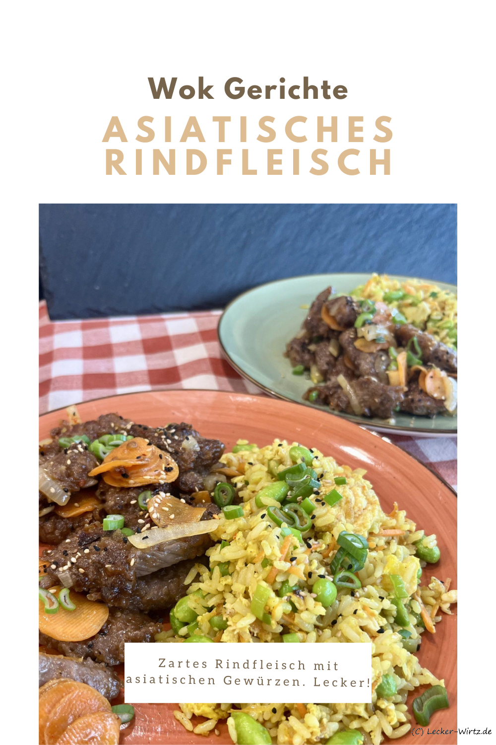 Asiatisches Rindfleisch aus dem Wok