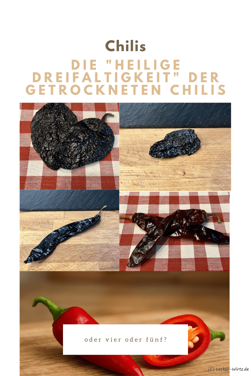 Die „heilige Dreifaltigkeit“ der getrockneten Chilis
