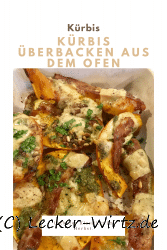 Kürbis überbacken aus dem Ofen