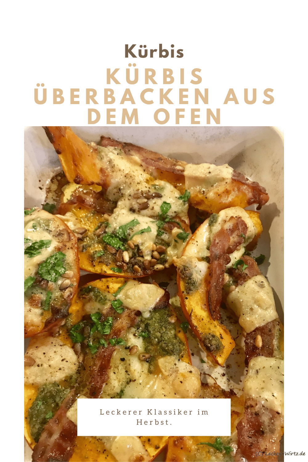 Kürbis überbacken aus dem Ofen