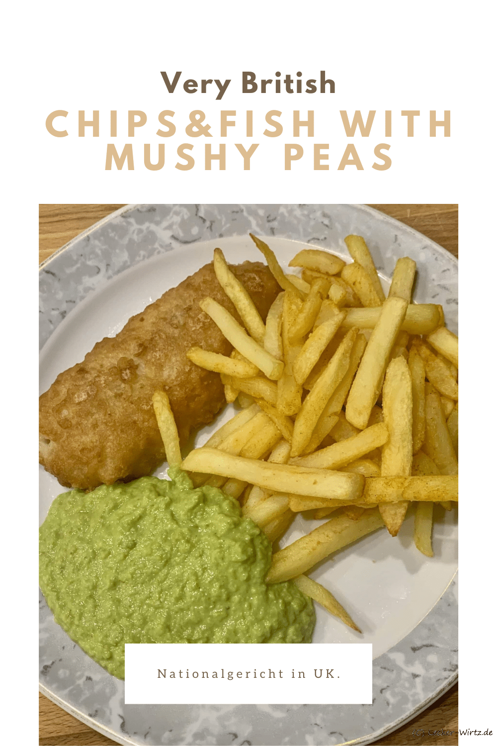 Chips&fish with mushy peas