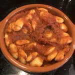Frijoles blancos con salsa de tomate - Dicke weiße Bohnen in Tomatensauce