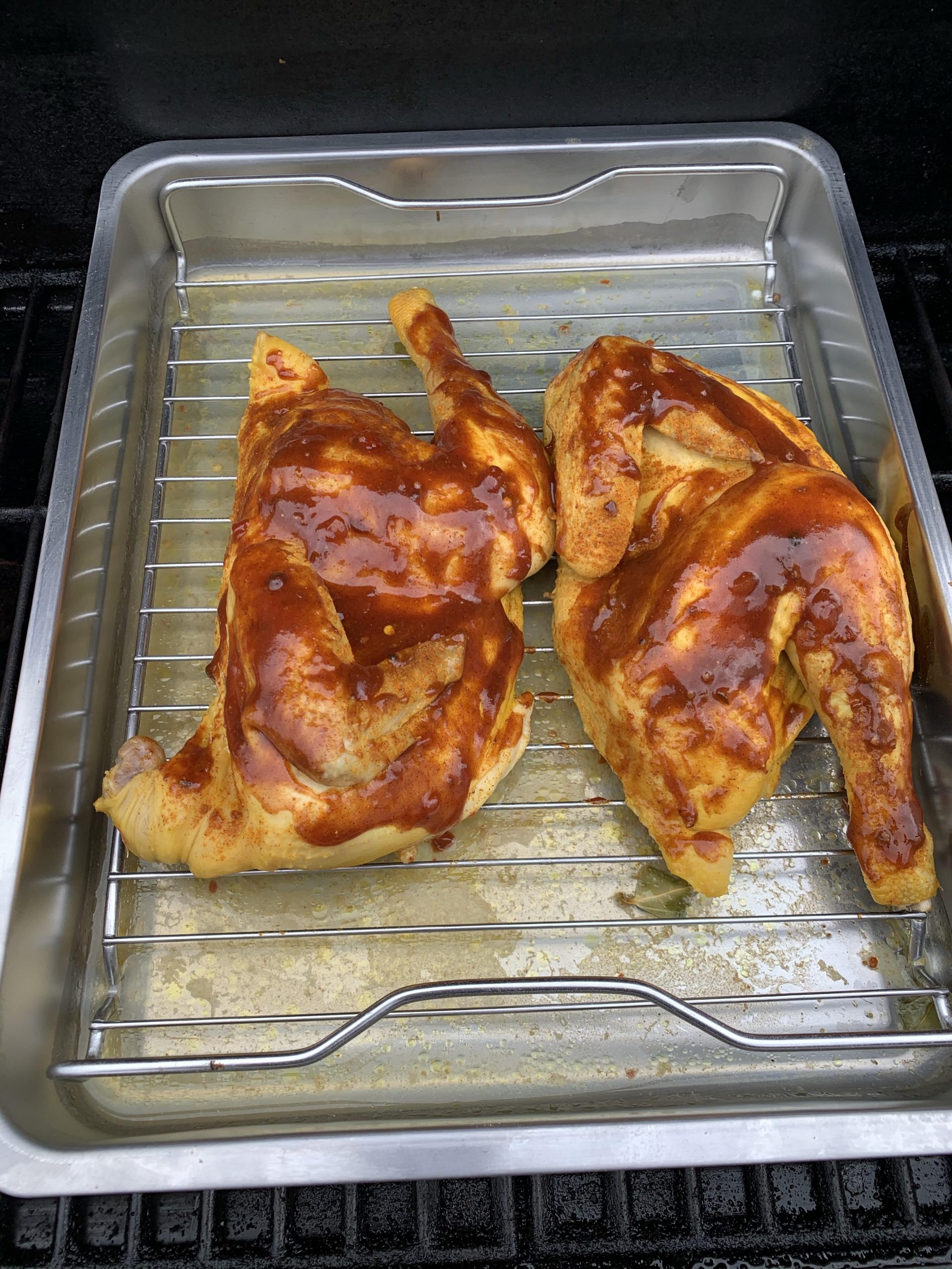 Brathähnchen aus dem Römertopf