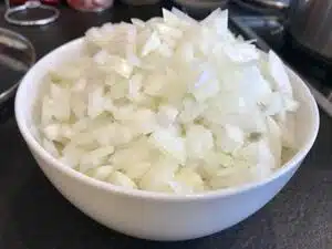 Gehackte Zwiebeln