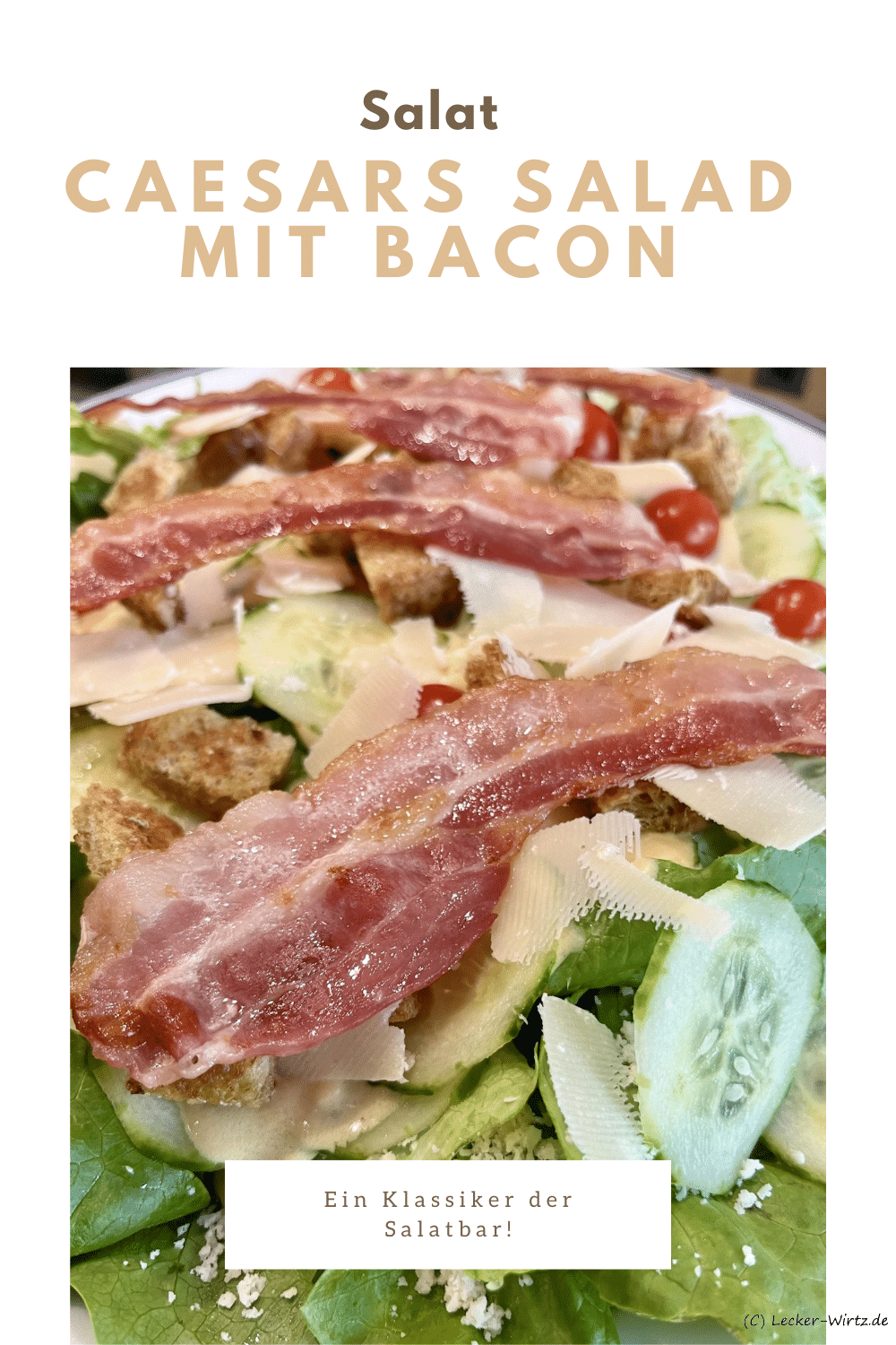 Caesars salad mit Bacon
