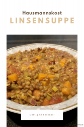 Linsensuppe mit frischem Gemüse