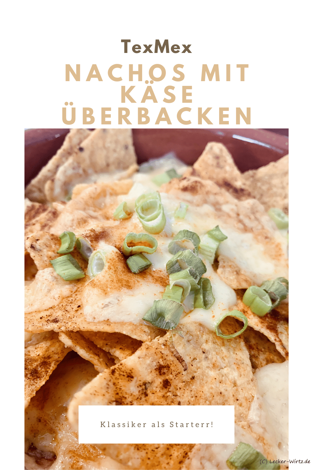 Nachos mit Käse überbacken