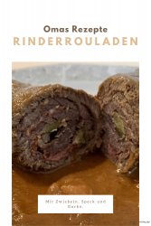 Rinderrouladen – mit Zwiebeln, Speck und Gurke