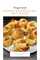 Wurstschnecken mit Käse