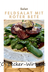 Feldsalat mit roter Bete
