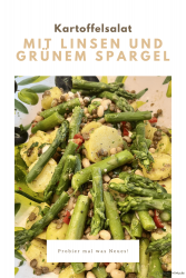Linsen-Kartoffelsalat mit grünem Spargel