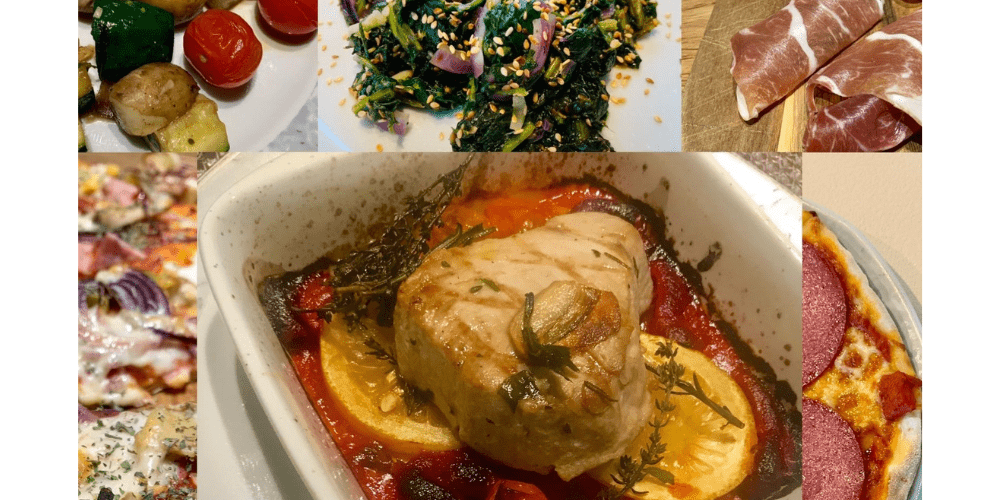 Eine Collage verschiedener italienischer Rezepte die unter den Stichworten Menu italiano und Cucina Italiana hier als Sammlung italienischer Rezepte veröffentlicht habe.