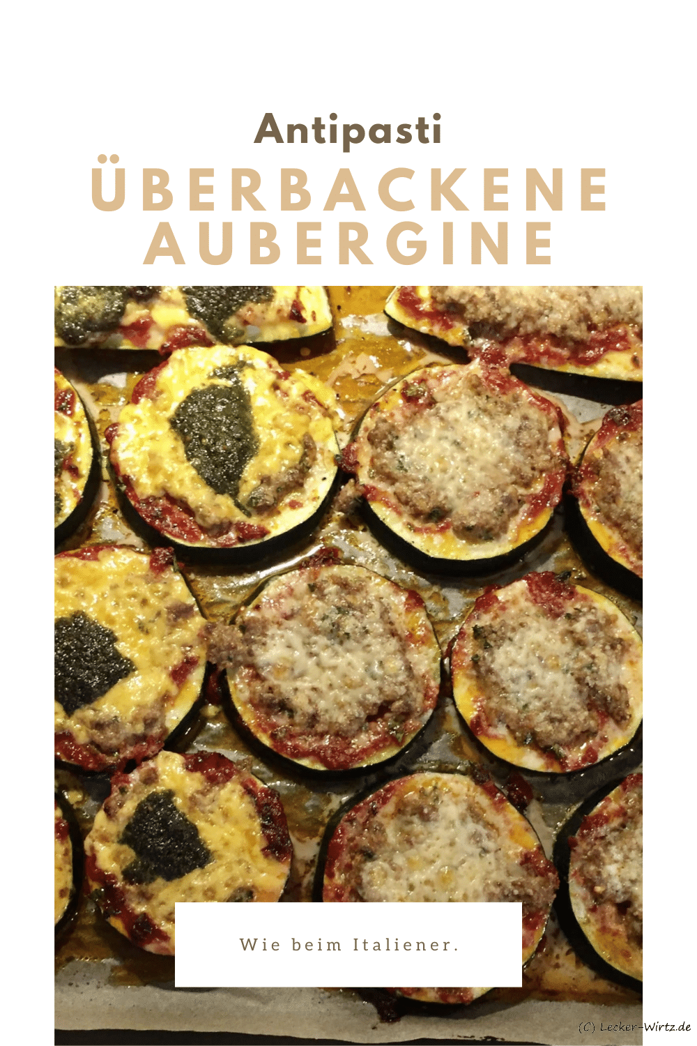 Überbackene Aubergine