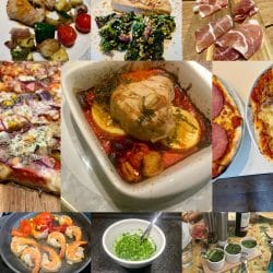 Eine Collage verschiedener italienischer Rezepte die unter den Stichworten Menu italiano und Cucina Italiana hier als Sammlung italienischer Rezepte veröffentlicht habe.