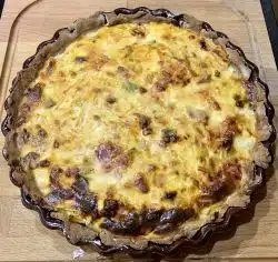 Quiche Lorraîne mit Porree