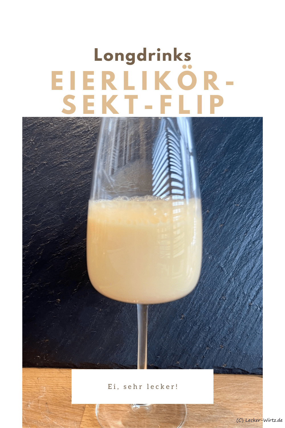 Eierlikör-Sekt-Flip