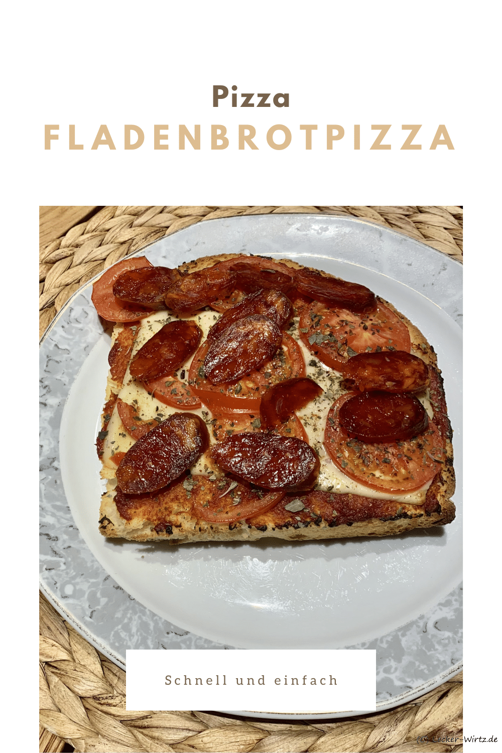 Fladenbrotpizza schnell und einfach