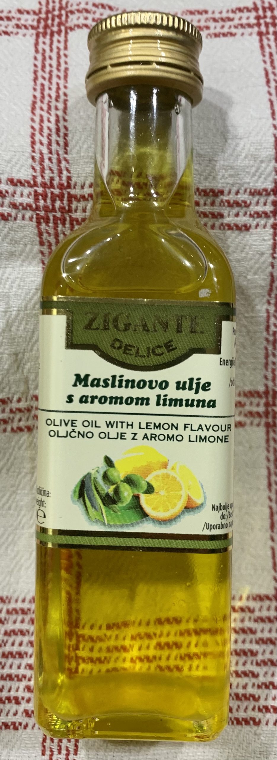 Olivenöl mit Zitronenaroma