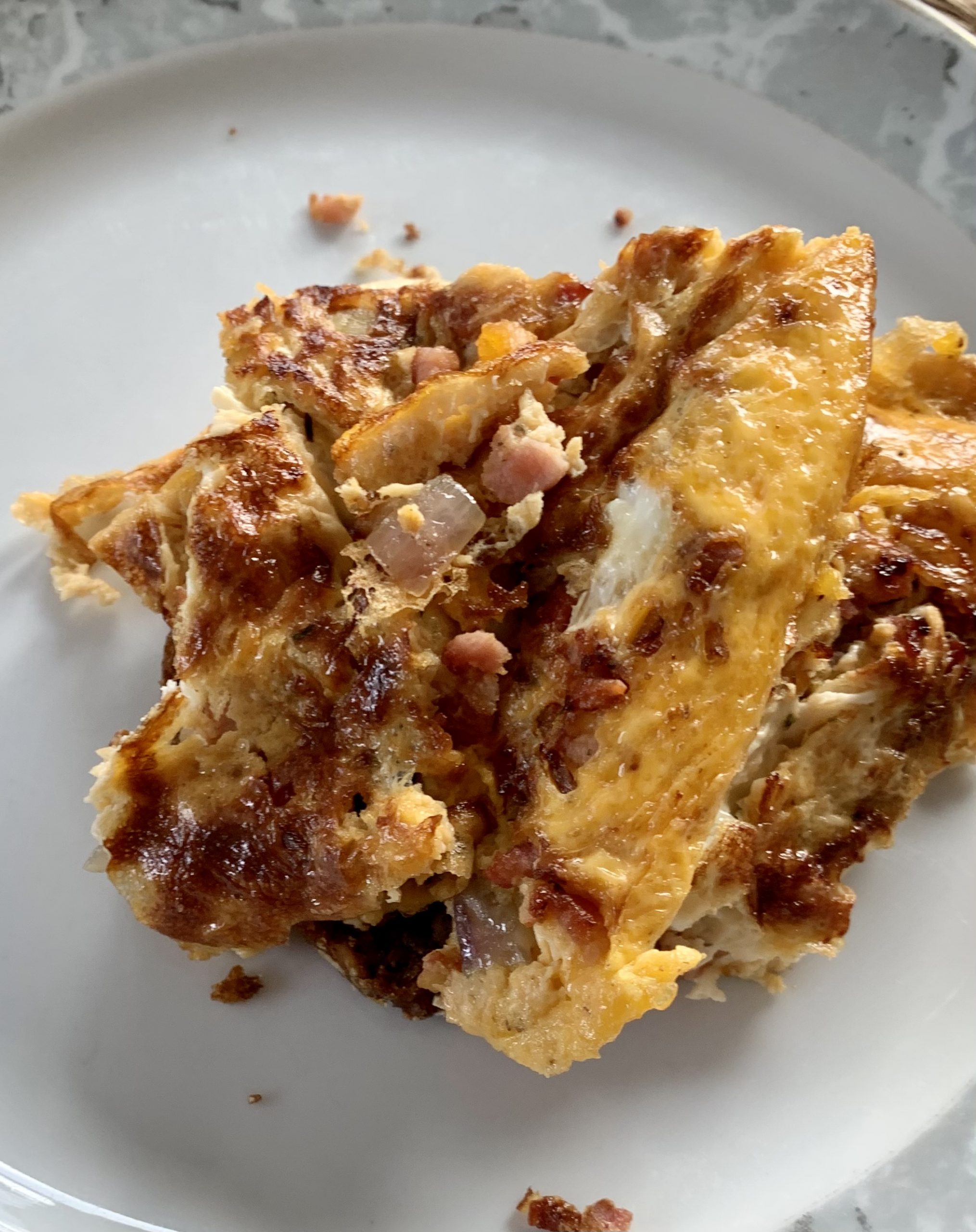 Chili Rührei mit Speck