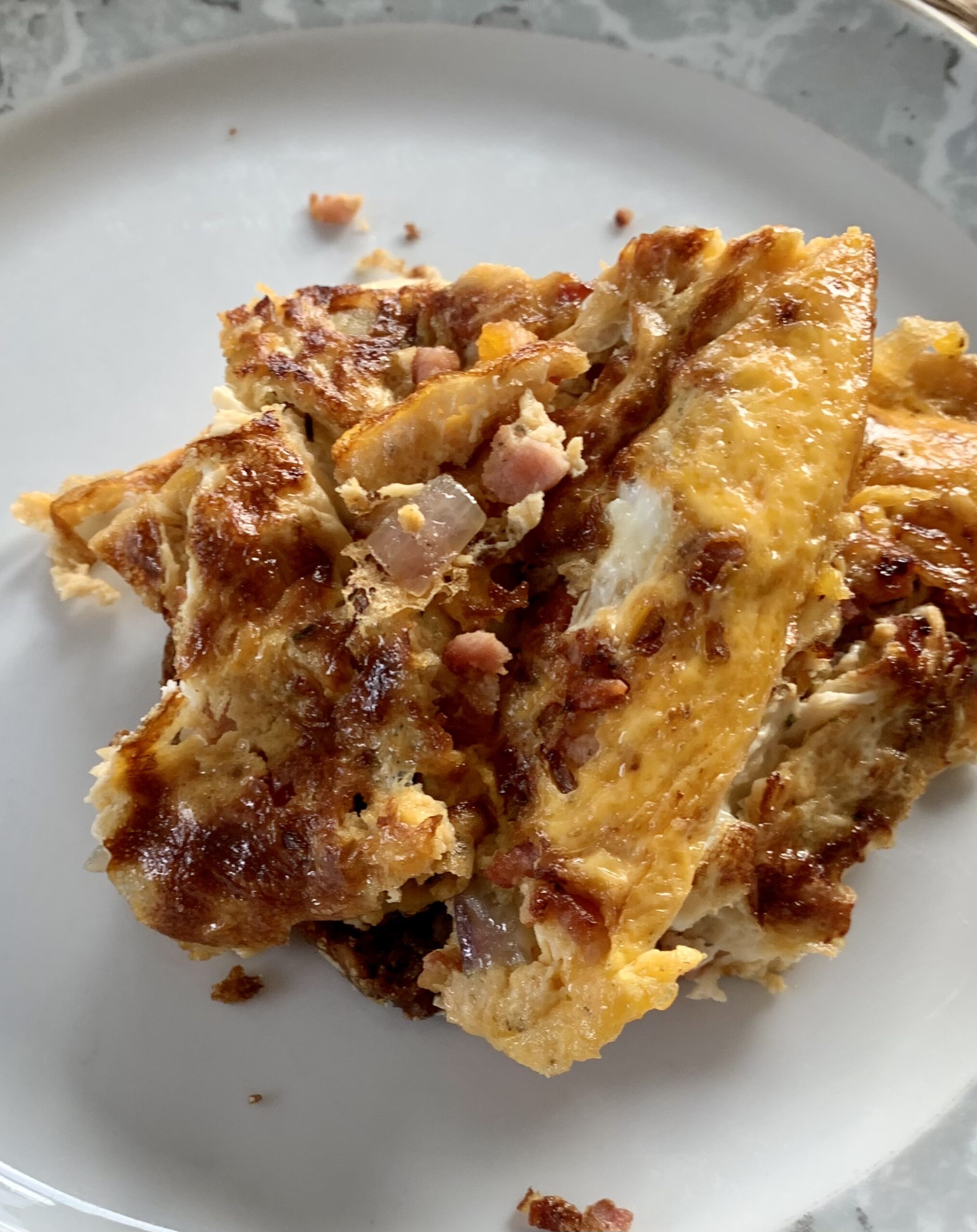 Chili Rührei mit Speck
