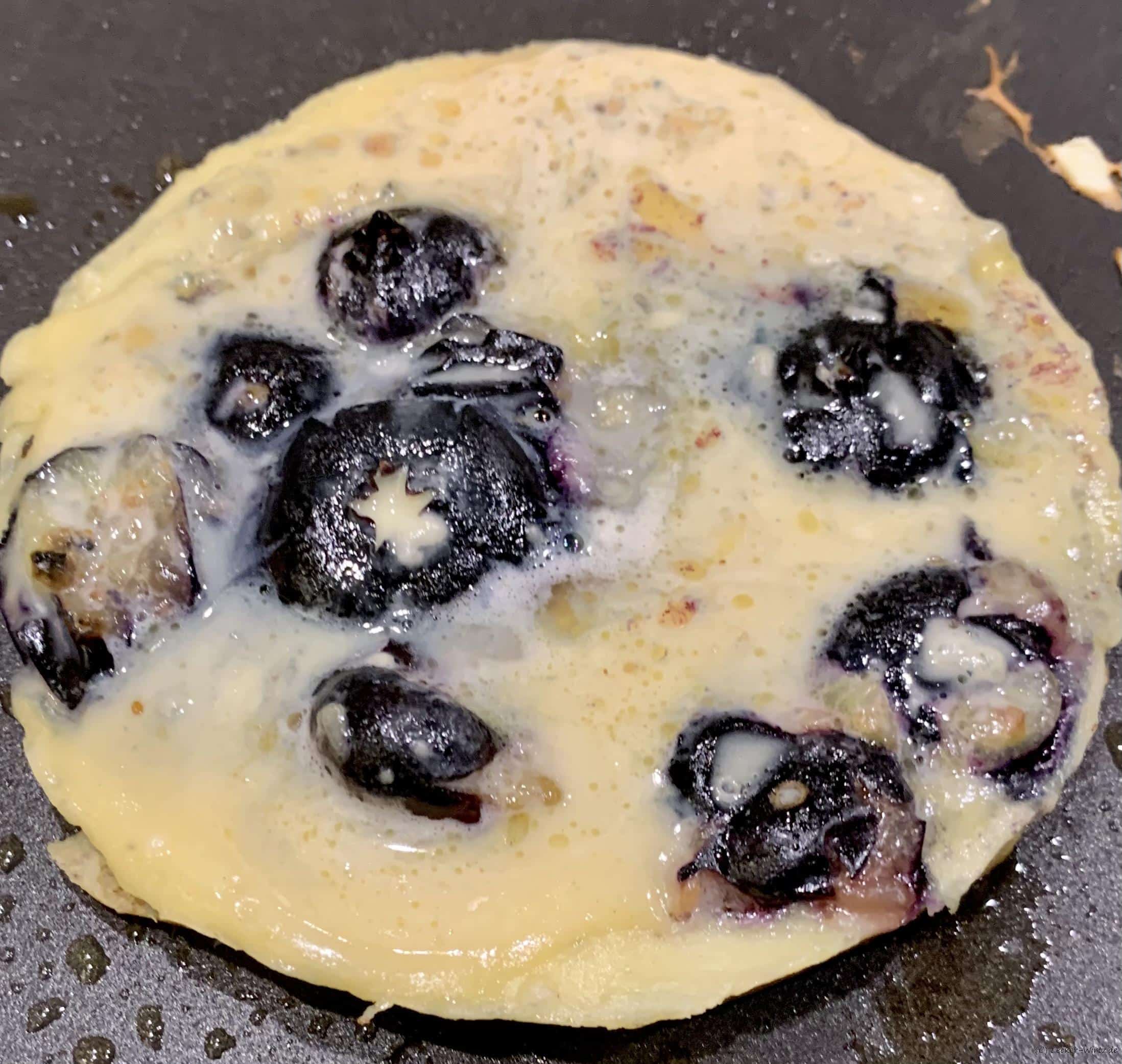 Verführerische Blaubeerpancakes