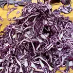 Rotkohl gehobelt