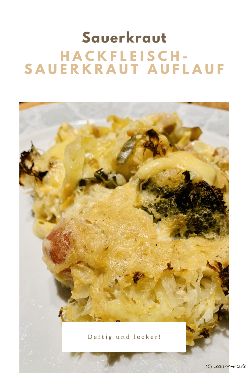 Hackfleisch-Sauerkraut Auflauf