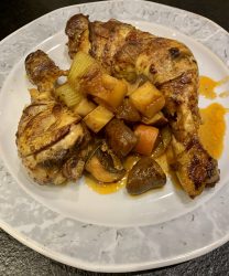 Coq au vin – Hähnchen in Rotwein