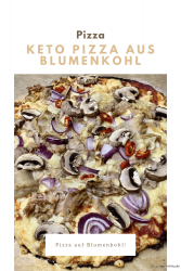 KETO Pizza aus Blumenkohl