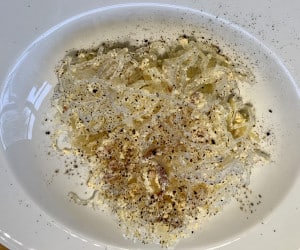 Sjögräsnudlar Carbonara