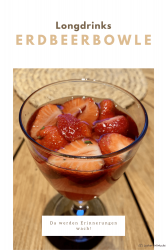 Erdbeerbowle mit Weißwein und Sekt