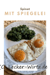 Spinat mit Spiegelei