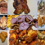 Eine Collage verschiedener Fleischgerichte von Lecker Wirtz, um die es zusammen mit Links zu den Rezepten in diesem Artikel geht.