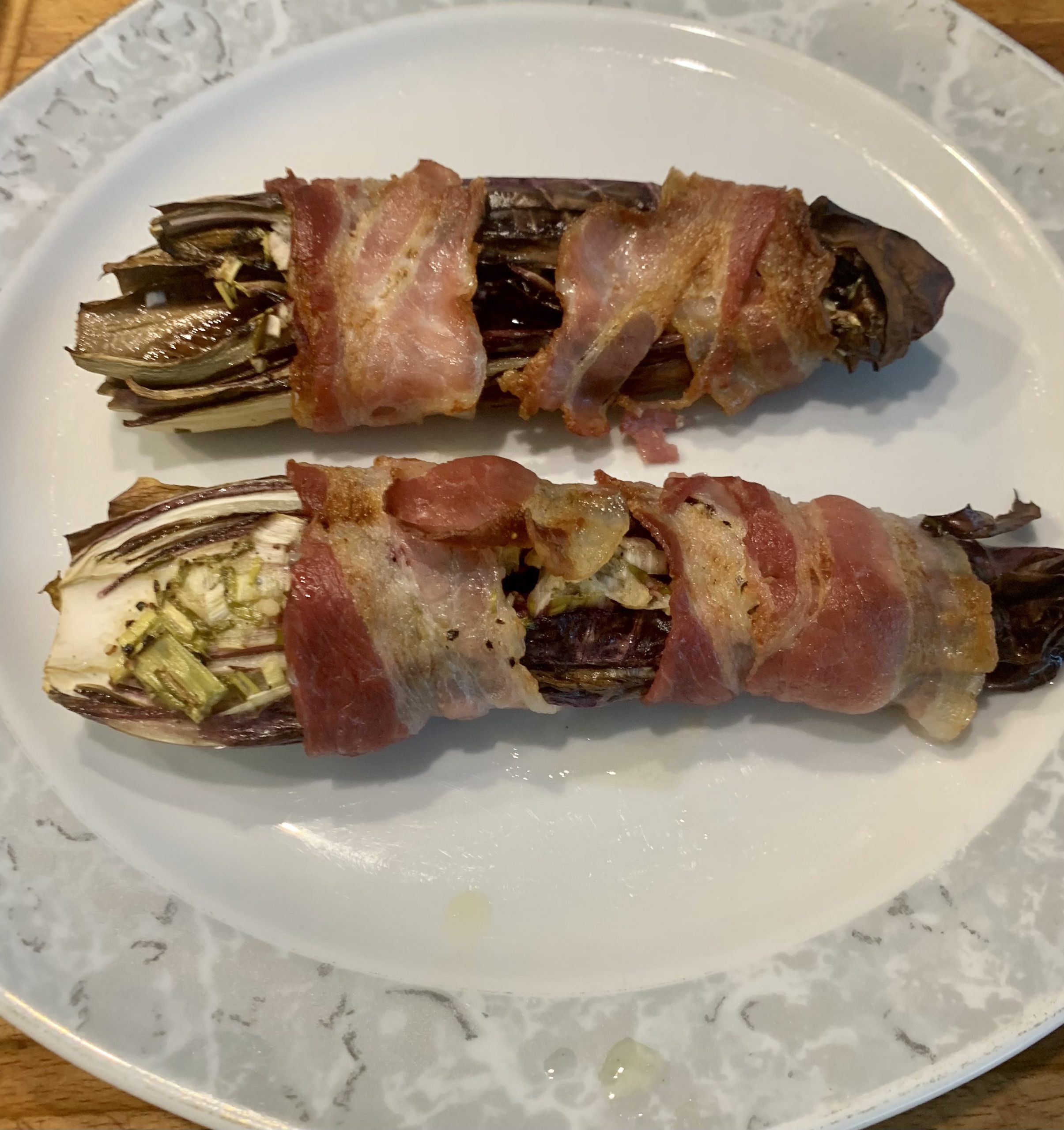 Radicchio im Speckmantel