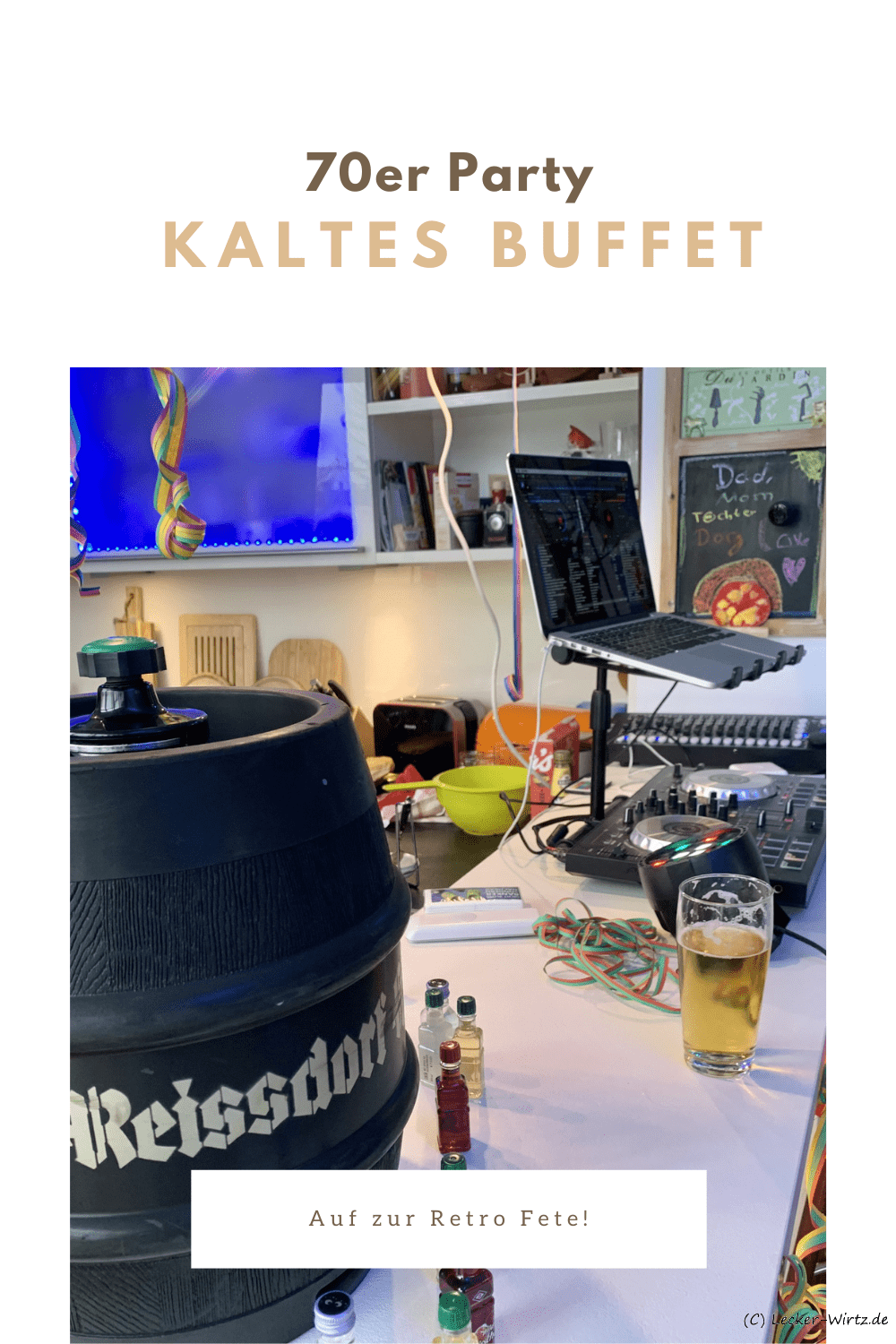 70’s cold buffet – The retro party