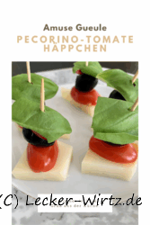 Pecorino-Tomate Häppchen