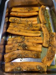 Ofen Möhren frisch aus dem Garten